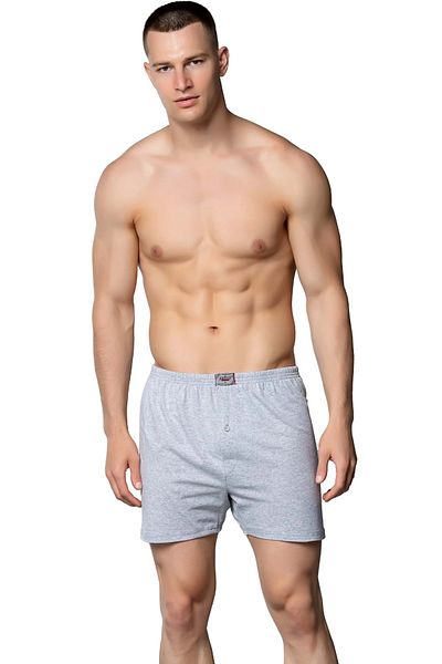 SEDEF YILDIZ Gray Men's Combed Cotton Boxers