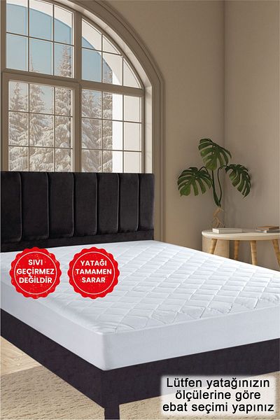 GÜLCÜ 10 Size Quilted Fitted Mattress Protector Mattress