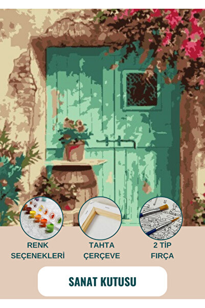 SANAT Sayılarla Boyama & Hobi Seti - Datça- Fırça Boya Duvara Asma Aparatı Da...