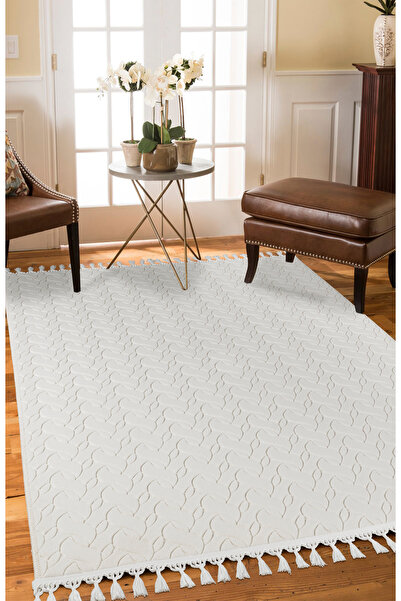 Meta Halı Oslo Premium MT Yıkanabilir Kaymaz Tabanlı Saçaklı Kesme Rulo Halı ...