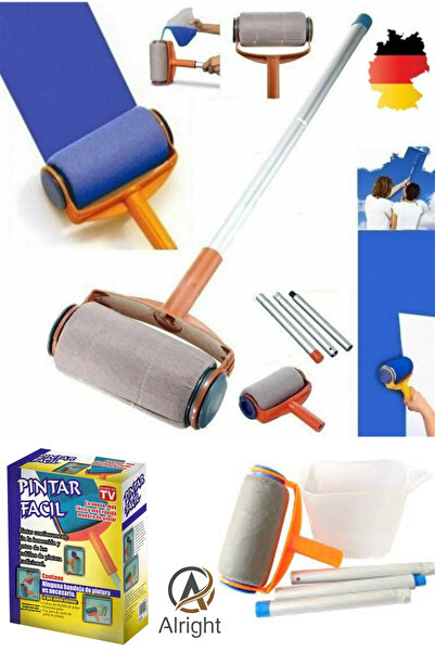 Alright Yeni Nesil Boya Hazneli Tavan Duvar Boya Rulosu Seti Pinter Facil (paint brush)