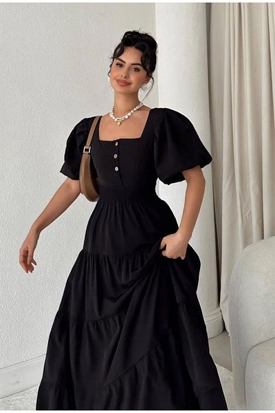 Natavan Rochie din poplin - Spatele decoltat