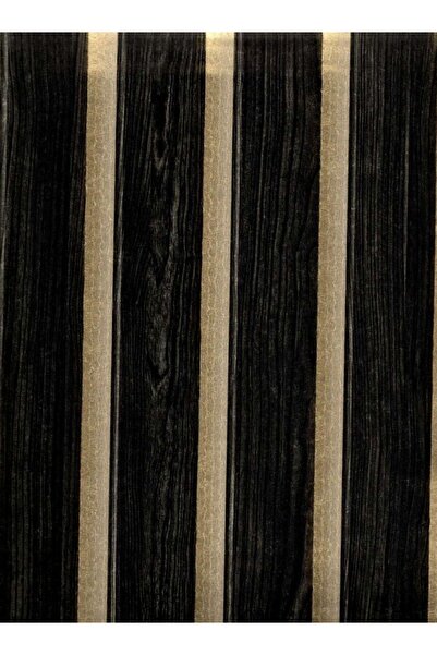 KMS HOME Siyah Gold Duvar Paneli Görünümlü 3d Duvar Kağıtları 5m2