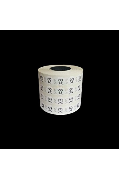 Bukle İplik Xs Beden Yapışkanlı Etiket - Sticker ( 5000 Adet )