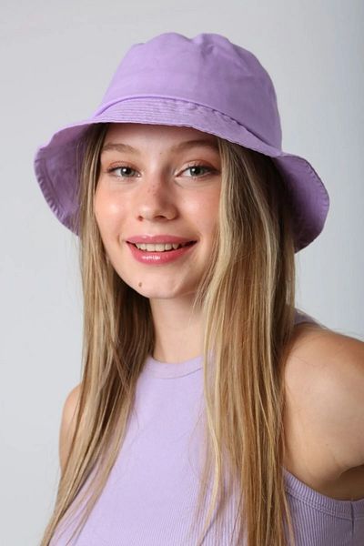 Remsa Mayo Lilac Cotton Bucket Hat - RŞ-110