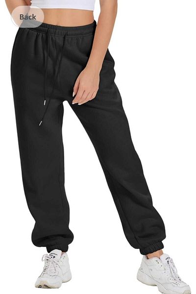 yg ydn giyim 3ip Fabric - Soft Textured Cotton Loose-fit Winter Jogger Pants, Elastic Leg