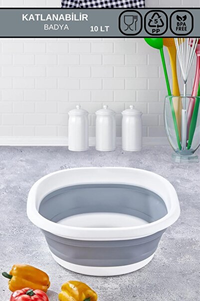 Poomy Katlanabilir Badya ,akordiyon Leğen 10 Lt Katlanabilir Leğen /cn700