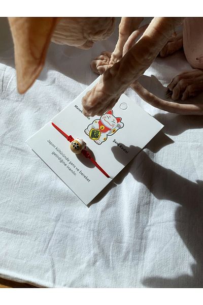 Sfenks. Lucky Cat Bracelet (Maneki-Neko)
