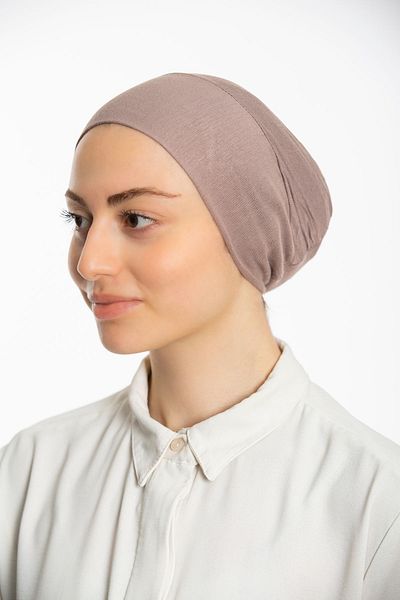 Modamelita Hijab Elastic Non-Slip Seamless Snap-On Marine Cap Practical Bonnet