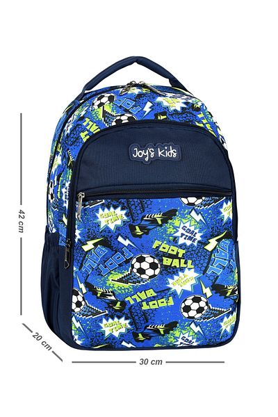 Bliss Geantă pentru școală primară cu licență cu model sportiv - Set de 3 cu nutriție și stilou