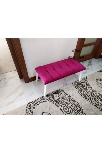 WATERYBROOK Benc Puf Bank Çeşitleri  Ahşap Ayaklı Ahşap Bench -Çift Kişilik Puf