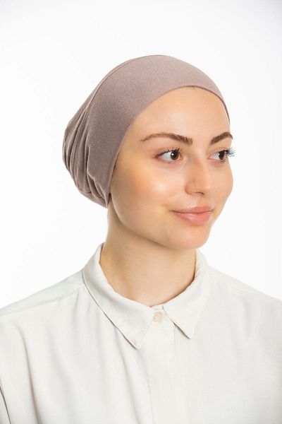Modamelita Hijab Elastic Non-Slip Seamless Snap-On Marine Cap Practical Bonnet