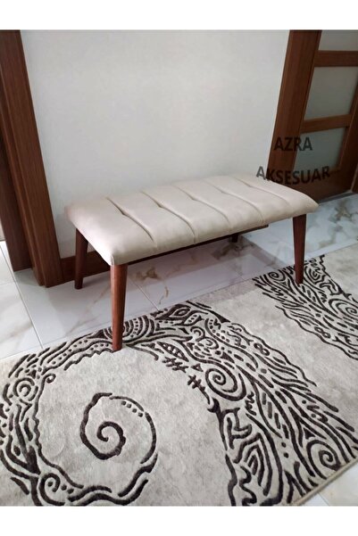 WATERYBROOK Benc - Puf - Bank - Çeşitleri - Ahşap Ayaklı - Ahşap Bench - Çift...