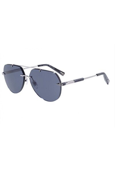 Chopard CPSCHG37057963 Erkek Güneş Gözlüğü Gümüş Metal Çerçeveli Mavi Lens UV400