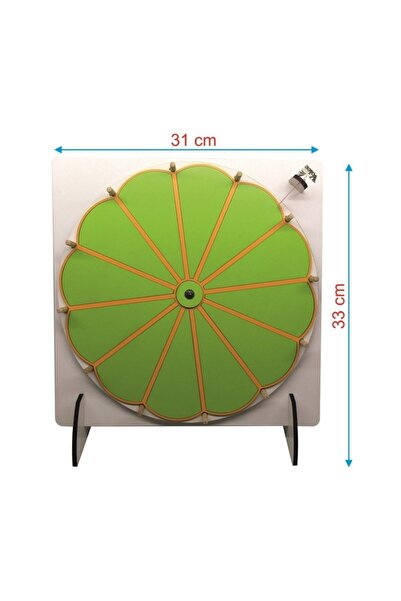 Başarılı Kitap لعبة عجلة الحظ - سطح خشبي قابل للكتابة والرسم - أخضر