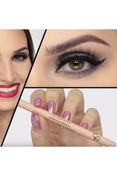 Golden Rose GR MIRACLE PENCIL CONTOUR LIPS BRIGHTEN EYE-LOOK 2pcs Set (1+1)