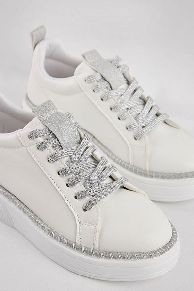 Ayakkabı Delisiyim Thick Sole Finra Glitter Women's Sneaker Sports Shoes