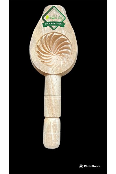 Hacıoğlu baharat Hatay Yöresel Ahşap Tahta Pasta Kömbe Kerebiç Kalıbı 020