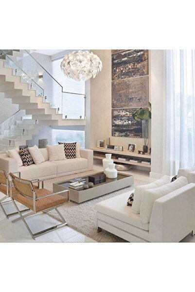 LUXURY VİLLA Luxury Üstü Füme Aynalı Tekerlekli Orta Sehpa 60x120 Yükseklik 26cm