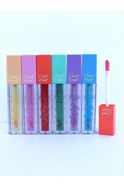 Roesıa Rose Cosmetics Rose 6'lı Lucky Simli Dudak Renklendirici - Lucky Glitt...