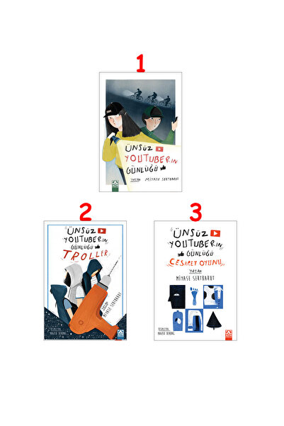 Altın Kitaplar Ünsüz Youtuberın Günlüğü Serisi, 3 Kitap Set, Miyase SERTBARUT
