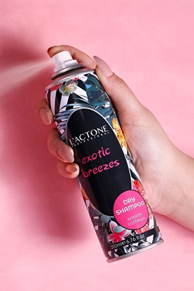 L'ACTONE Exotic Breezes Yağ Kontrollü Kuru Şampuan 200 ml (Oje Hediyeli)