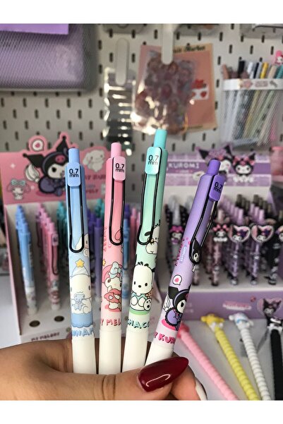 Cute Kawaii Store Sanrio Versatil Kalem Yeşil (ADET) Kuromi Pochacco Cinnamor...