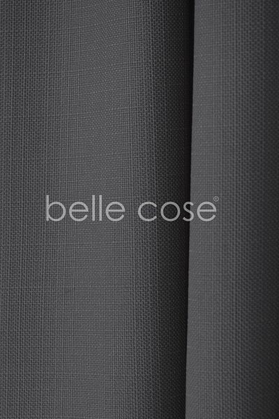 Belle Cose Gray Bohemian Style Linen Look Background Curtain - Pleatless Planting