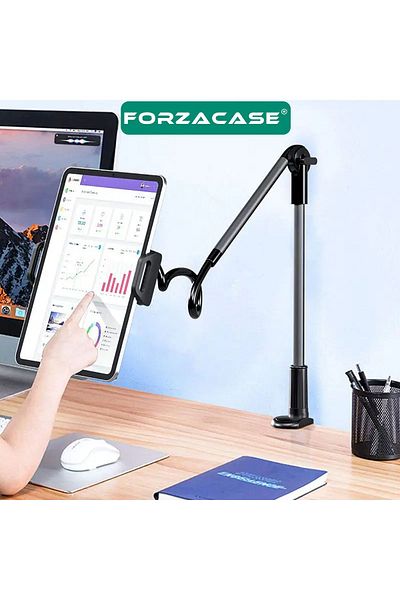 Forzacase Μίνι Tablet και θήκη τηλεφώνου 4,0-6,5 ιντσών - 360 °   Ρυθμιζόμενη βάση 120 cm - FC610