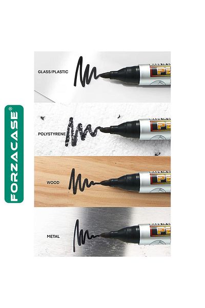 Forzacase Black Color Parcel Pen (10 Pieces) - FC393