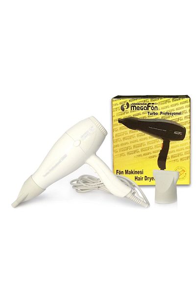 Johnson 2400w White Blow Dryer - Professional Hair Dryer Blow Dryer