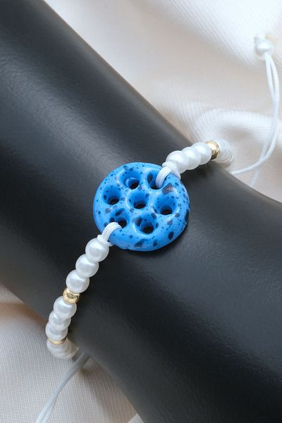 Chillin' Syriac Bracelet Moonstone Adjustable Elevator Beaded Women's Bracelet Suitable for All Wrists