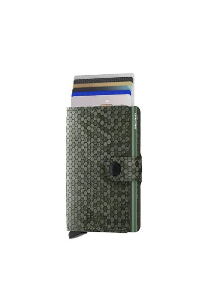 Secrid Miniwallet Hexagon Grünes Portemonnaie