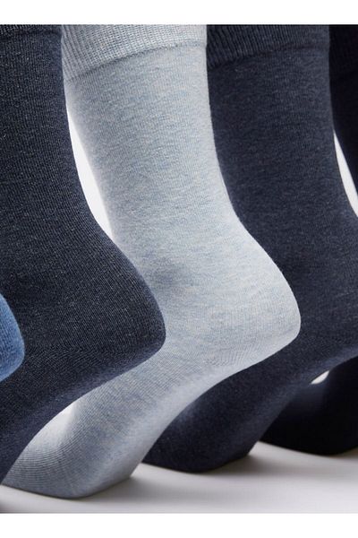 Duchini Shoemart Solid Calf Length Socks - Set of 5