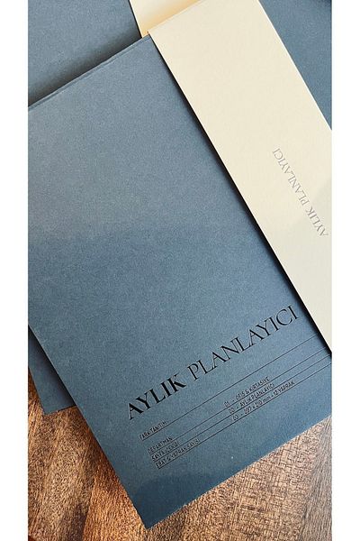 Fark Tanıtım A4 Desktop Undated Monthly Planner - 12 Sheets with cover