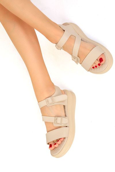 SOHO Beige Damensandalen - Modell 19467