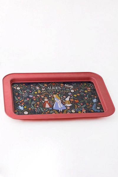 EVLE Ee169-9a Tales Alices Patterned Rectangular Tray 32x43 Cm