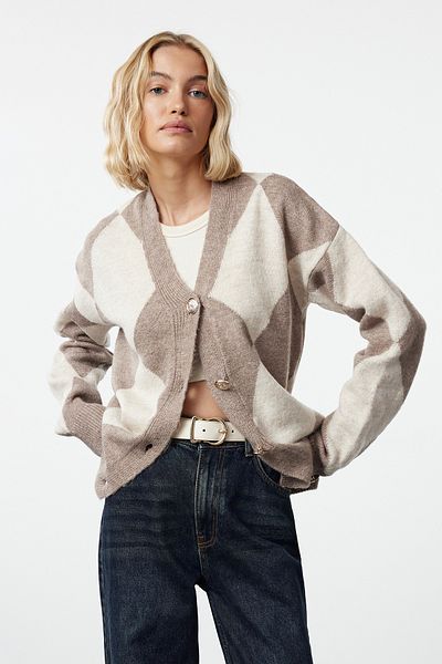 Trendyol Collection Soft Textured Mink Knitwear Cardigan - TWOAW25HI00282