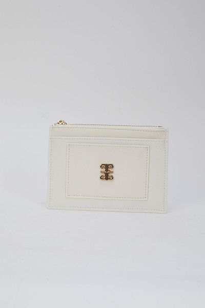 Pierre Cardin طباعة محفظة نسائية بيضاء 06PO24Y1424