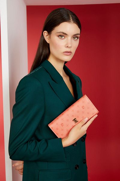 Pierre Cardin Coral Monogram Women's Clutch and Clutch Bag - 06Pc23Y704-Mn