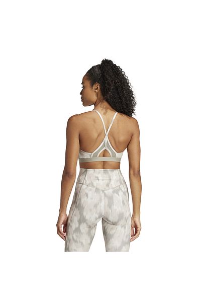 adidas Aeroreact Training Essentials Light-Support Allover Print Bra
