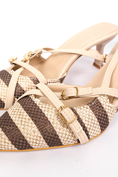 Liza Shoes İnna Linen Women's Heeled Shoes - A006-K333