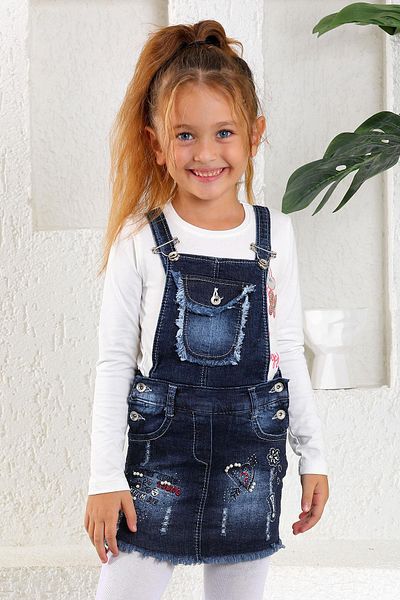 zepkids Navy Blue Girl's Slippers with Front Pocket