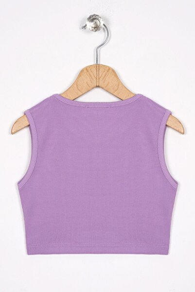 zepkids Κοριτσίστικο μπλουζάκι με λαιμόκοψη με μηδέν μανίκι σταυρωτή μέση