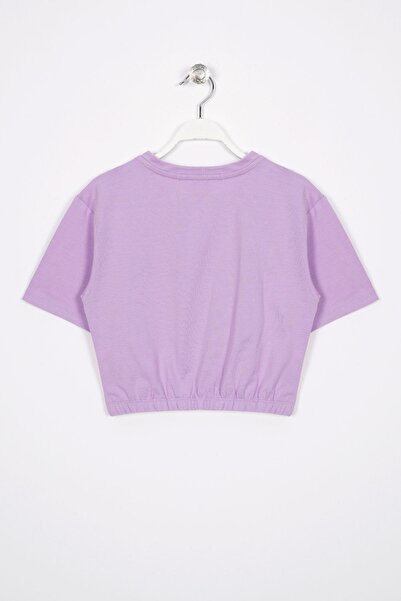 zepkids There Is Art Printed Lilac Color T-shirt για κορίτσια