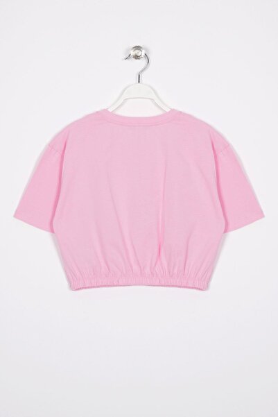 zepkids There Is Art Printed Light Pink Color Girl's T-shirt