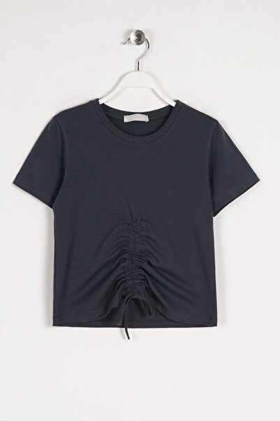 zepkids Κοριτσίστικο μπλουζάκι με λαιμόκοψη με μισό μανίκι με δαντέλα