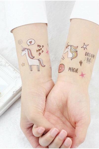 New Obsessions Unicorn Geçici Dövme Seti 4 Paket Dövme
