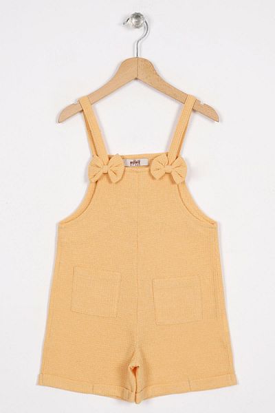 zepkids Mustard Colored Girl's Shalopet - With Bow Accessory