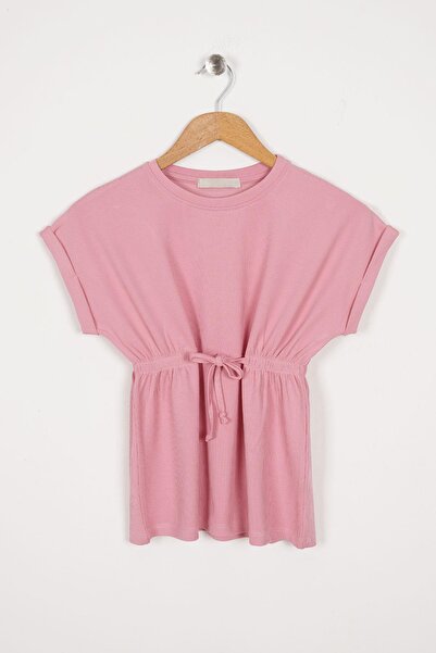 zepkids Crew Neck Pink Color Girl's Thai Suit